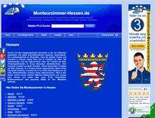 Tablet Screenshot of monteurzimmer-hessen.de